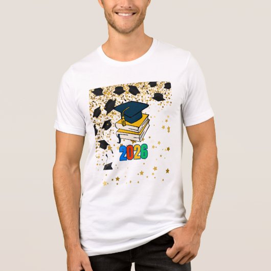 Senior 2026 Graduation Graphic - Educational  Tri-Blend Shirt (Voorkant)
