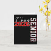 Senior 2026 Graduation My Last First Day Of Cl Of  Kaart (Gele Bloem)