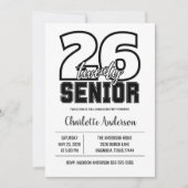 Senior 2026 Graduation Photo Kaart (Voorkant)