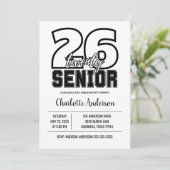 Senior 2026 Graduation Photo Kaart (Staand voorkant)