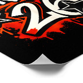 Senior 2026 Graffiti Drip Stijl Afstudeer Grafisch Poster (Hoek)