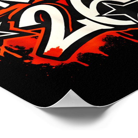 Senior 2026 Graffiti Drip Style Graduation Graphic Poster (Hoek)