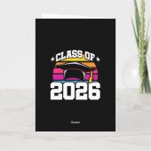 Senior 2026 Klas van 2026 Afstuderen Retro Zonsond Kaart (Achterkant)