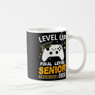 Senior 2026 Level omhoog Einddiploma Grad Gaming Koffiemok