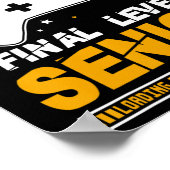 Senior 2026 Level Up Einddiploma Afstudeer Gaming Poster (Hoek)