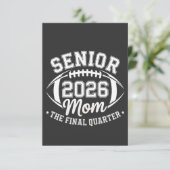 Senior 2026 Moeder Het Laatste Kwart Bedankkaart (Staand voorkant)