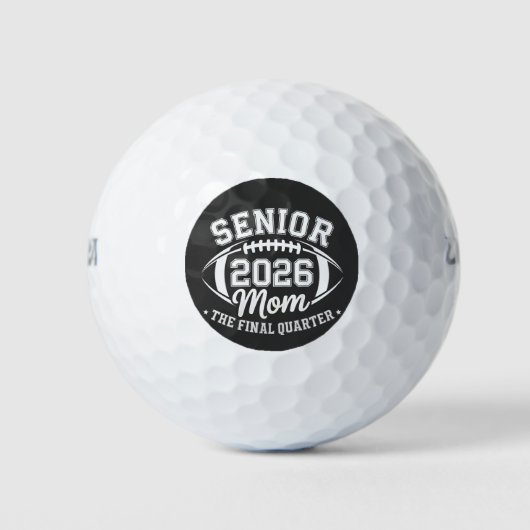 Senior 2026 Moeder Het Laatste Kwart Golfballen (Voorkant)