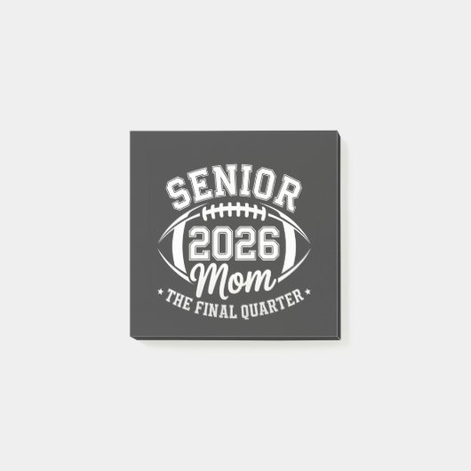 Senior 2026 Mom The Final Quarter Post-it® Notes (Voorkant)