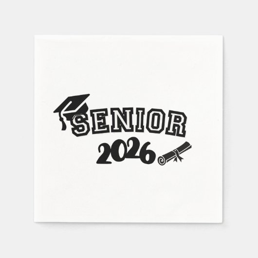 Senior 2026 Paper Napkin Servet (Voorkant)