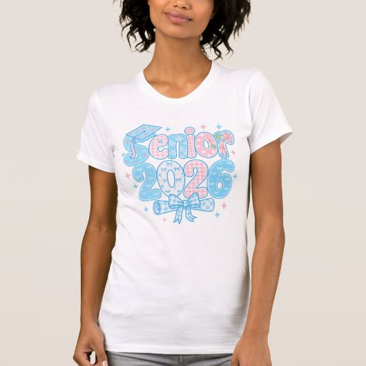 Senior 2026 Pastel Afstudeerontwerp T-shirt (Voorkant)