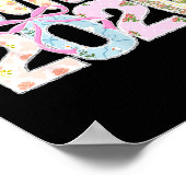Senior 2026 pastel bloemige patchwork letters met poster (Hoek)