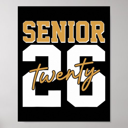 Senior 2026 Retro Cl Van 2026 Afstuderen 2026 Mann Poster (Voorkant)