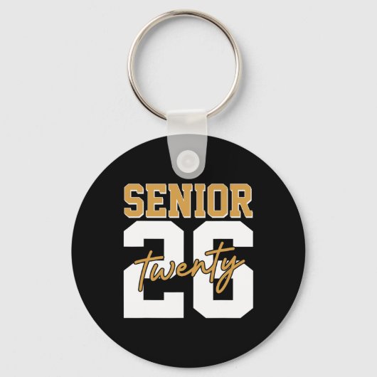 Senior 2026 Retro Kl Van 2026 Afstuderen 2026 Mann Sleutelhanger (Voorkant)