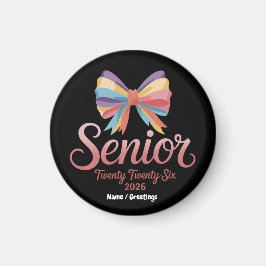 Senior 2026 Schattigee Rainbow Bow Afstuderen Coqu Magneet
