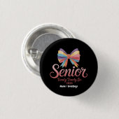 Senior 2026 Schattigee Rainbow Bow Afstuderen Coqu Ronde Button 3,2 Cm (Voorkant /achterkant)
