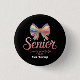 Senior 2026 Schattigee Rainbow Bow Afstuderen Coqu Ronde Button 3,2 Cm
