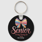 Senior 2026 Schattigee Rainbow Bow Afstuderen Coqu Sleutelhanger (Voorkant)