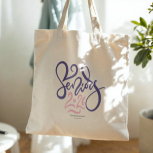 Senior 2026 Script Afstudeer Monogram Tote Bag