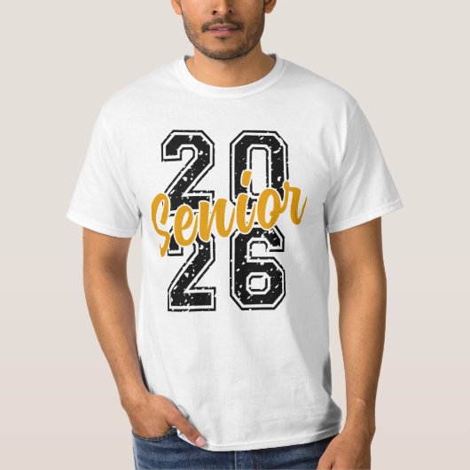 Senior 2026 Shirt, Klasse van 2026 Senior SVG, Gra T-shirt (Voorkant)