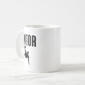 Senior 2026 Soccer Silhouette Design Cl Of 26  Koffiemok (Voorkant links)