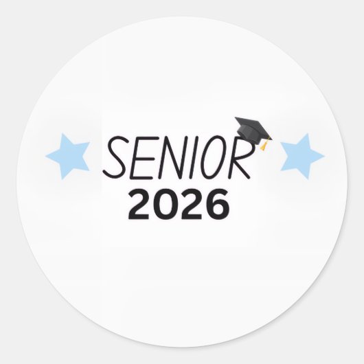 Senior 2026 Sticker Afstudeerklas 2026 (Voorkant)