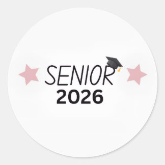 Senior 2026 Sticker Afstuderen Klas van 2026