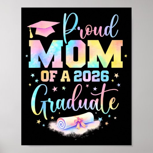 Senior 2026 trotse moeder van een afgestudeerde va poster (Voorkant)