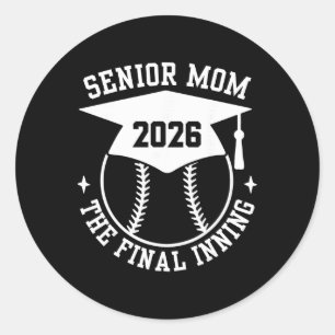 Senior 2026 Trotse Softbal Moeder Het Laatste Inni Ronde Sticker