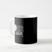 Senior 2026 volleybalmoeder eindexamen middelbare koffiemok (Voorkant links)