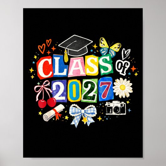 Senior 2027 afstudeerdag eindelijk klaar klas van poster (Voorkant)