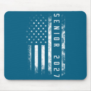 Senior 2027 Amerikaanse Vlag Usa Grafische Kunst Muismat