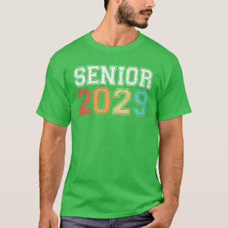 Senior 2029 Afstuderen Retro T-shirt