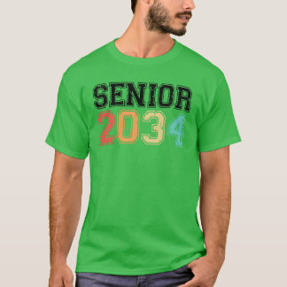 Senior 2034 Retro Vintage familie T-shirt