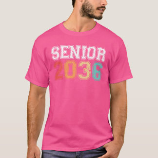 Senior 2036 Afstudeer Retro Vintage grappig T-shirt