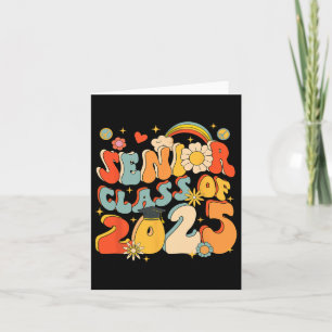 Senior 25 cl van 2025 Afstuderen School Retro Groo Kaart