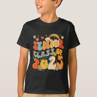 Senior 25 cl van 2025 Afstuderen School Retro Groo T-shirt