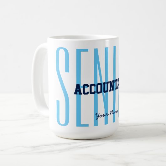 "SENIOR ACCOUNTANT" KOFFIEMOK (Voorkant links)