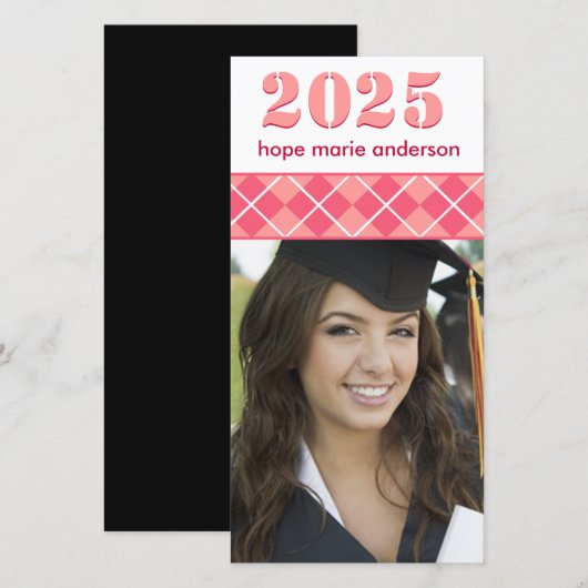 Senior Afbeeldingen - 2010 Afstuderen fotokaart Aankondiging (Voorkant / Achterkant)