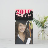 Senior Afbeeldingen - 2010 Afstuderen fotokaart Aankondiging (Staand voorkant)