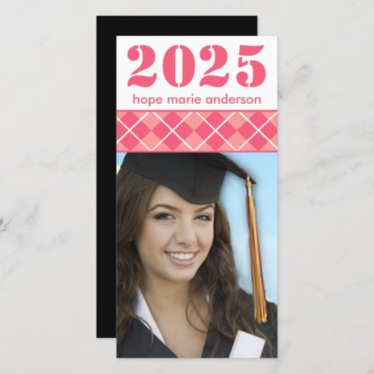 Senior Afbeeldingen - 2010 Afstuderen fotokaart Aankondiging (Voorkant / Achterkant)