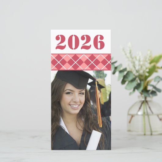 Senior Afbeeldingen - 2010 Afstuderen fotokaart Aankondiging (Staand voorkant)