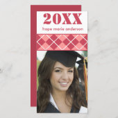 Senior Afbeeldingen Afstuderen fotokaart Aankondiging (Voorkant / Achterkant)