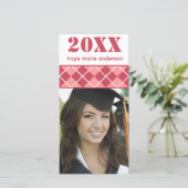 Senior Afbeeldingen Afstuderen fotokaart Aankondiging (Staand voorkant)