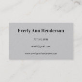 Senior Afbeeldingen Klasse van 2010 Senior Kaarten Contactkaartje (Achterkant)