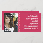 Senior Afbeeldingen Open House Afstuderen Foto (Voorkant / Achterkant)