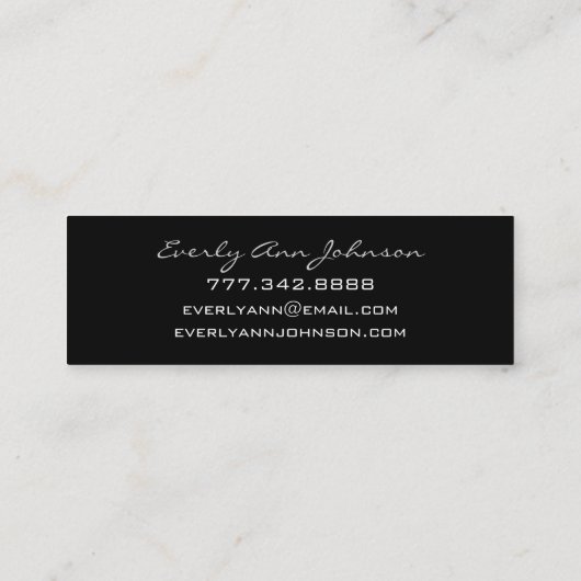 Senior Afbeeldingen Profiel Visitekaartje uw foto' (Achterkant)