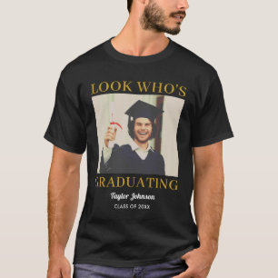 Senior Afstudeerdag Vintage Foto Maatwerk T-shirt