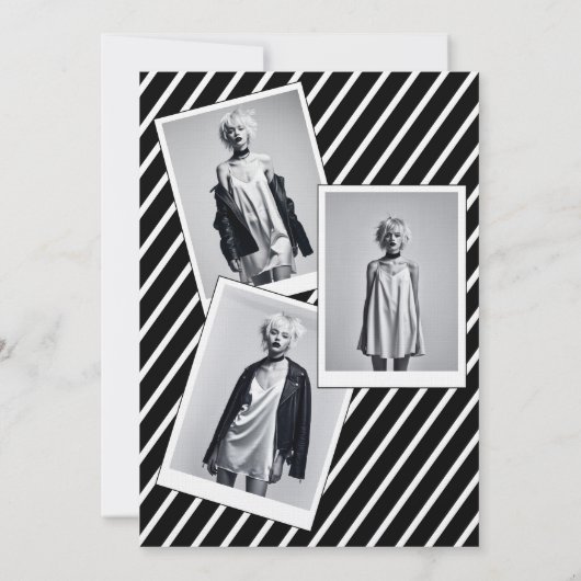 Senior Afstudeerder Modern Magazine Hoesje Aankond Kaart (Achterkant)