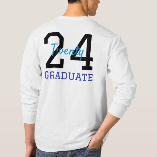 Senior Afstuderen blauw Luipaard Sweatshirt (Achterkant)