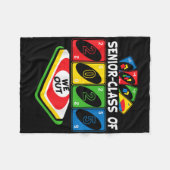 Senior Afstuderen CL van 2025 We-out Uno Funny Gra Fleece Deken (Voorkant (Horizontaal))